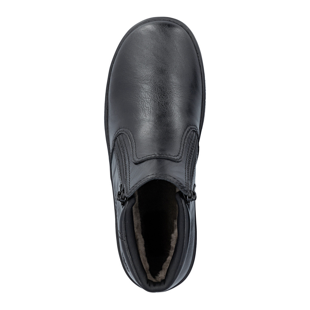 detail Pánská kotníková obuv RIEKER 38655-00 černá W5