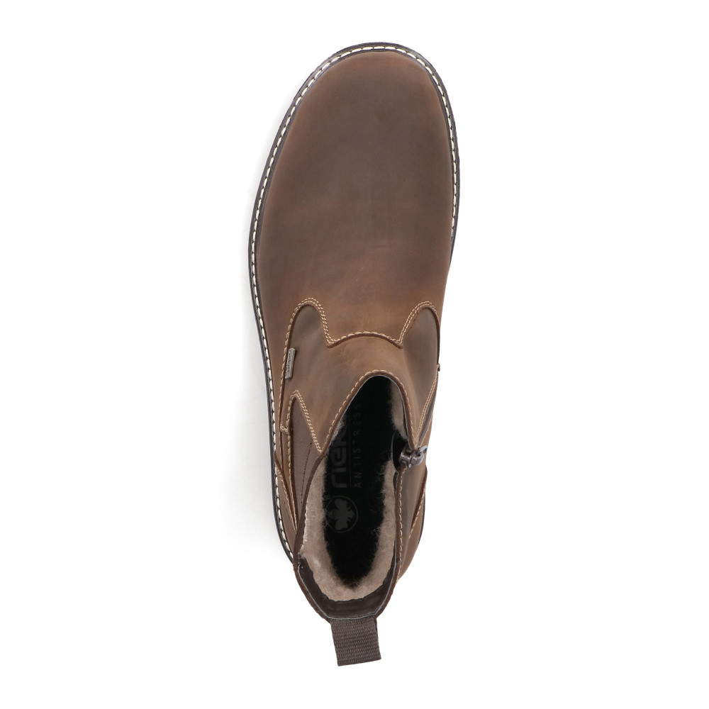 detail Pánská kotníková obuv RIEKER 39851-22 hnědá W5