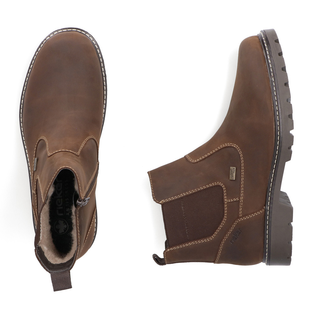 detail Pánská kotníková obuv RIEKER 39851-22 hnědá W5