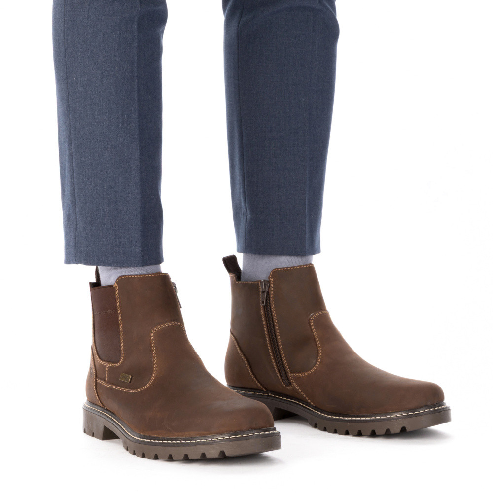 detail Pánská kotníková obuv RIEKER 39851-22 hnědá W5