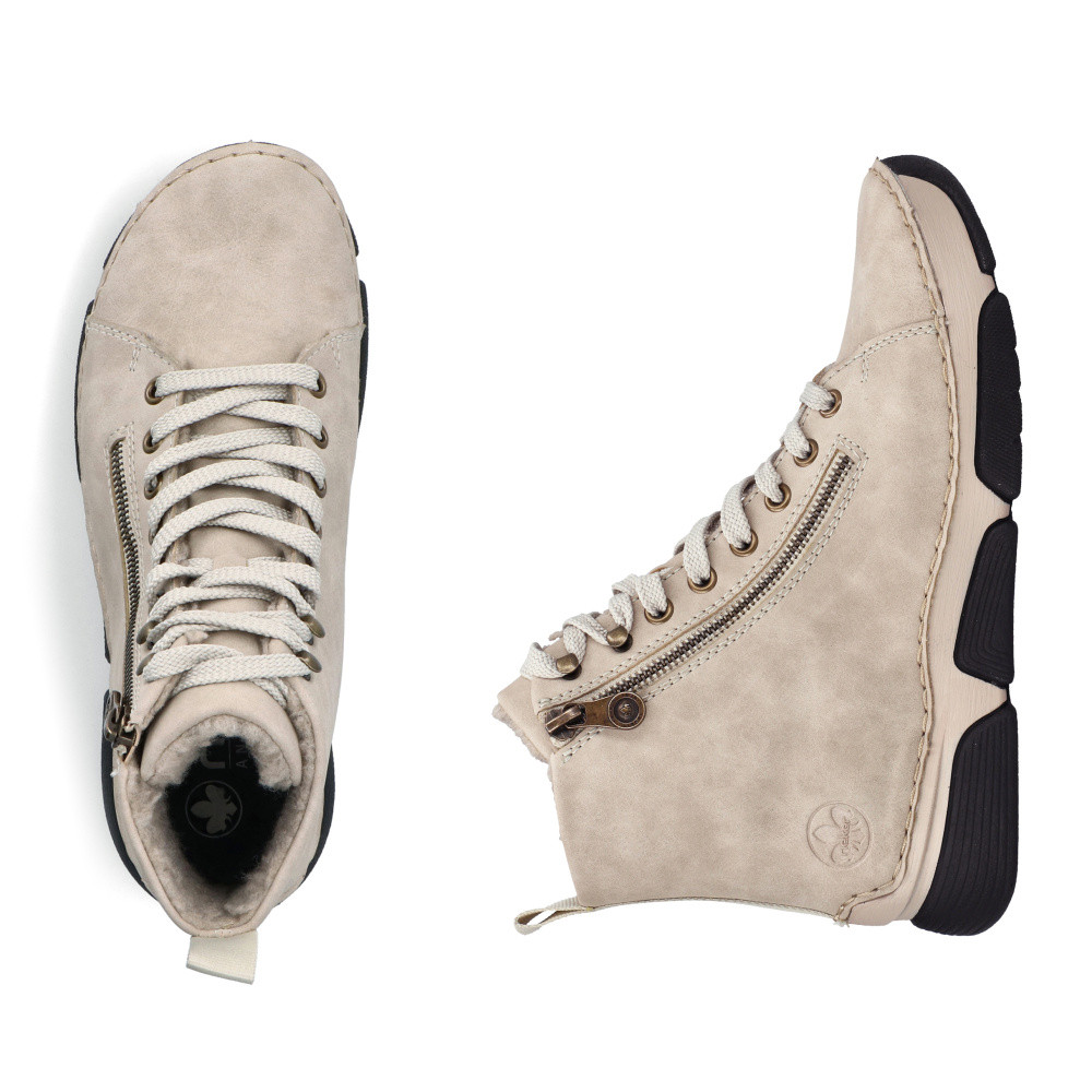 detail Dámska členková obuv RIEKER 45920-60 béžová W5