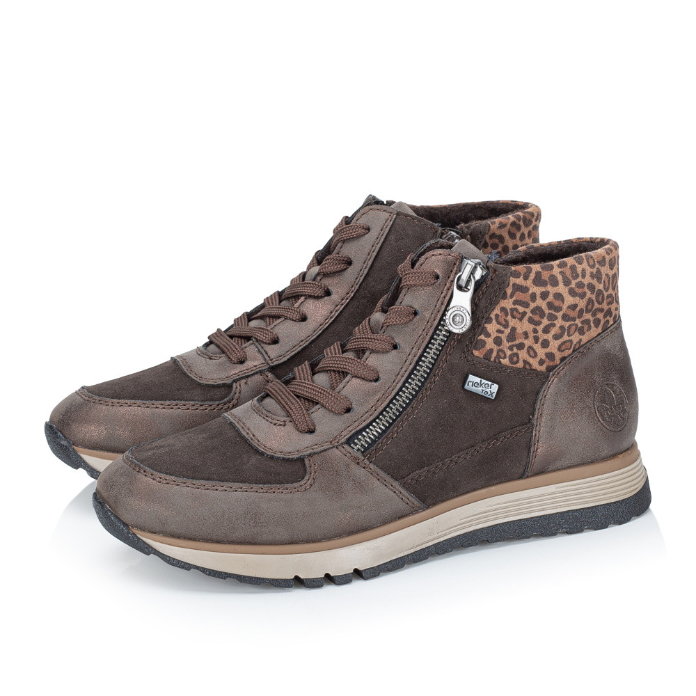 detail Dámská kotníková obuv RIEKER 49040-24 hnědá W5