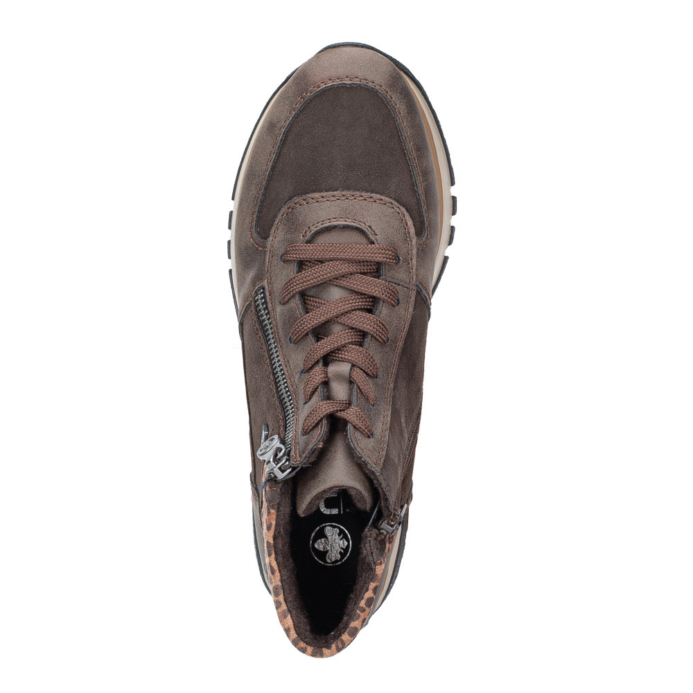 detail Dámská kotníková obuv RIEKER 49040-24 hnědá W5