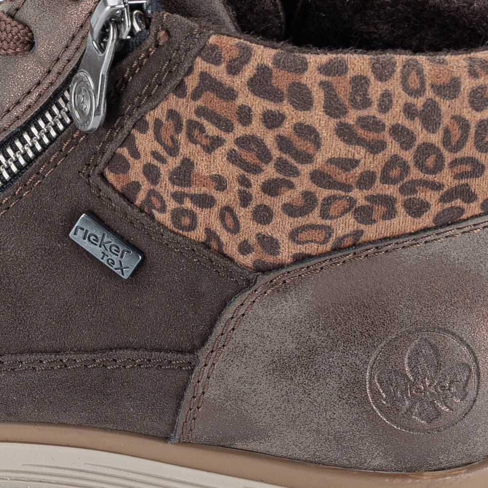 detail Dámská kotníková obuv RIEKER 49040-24 hnědá W5