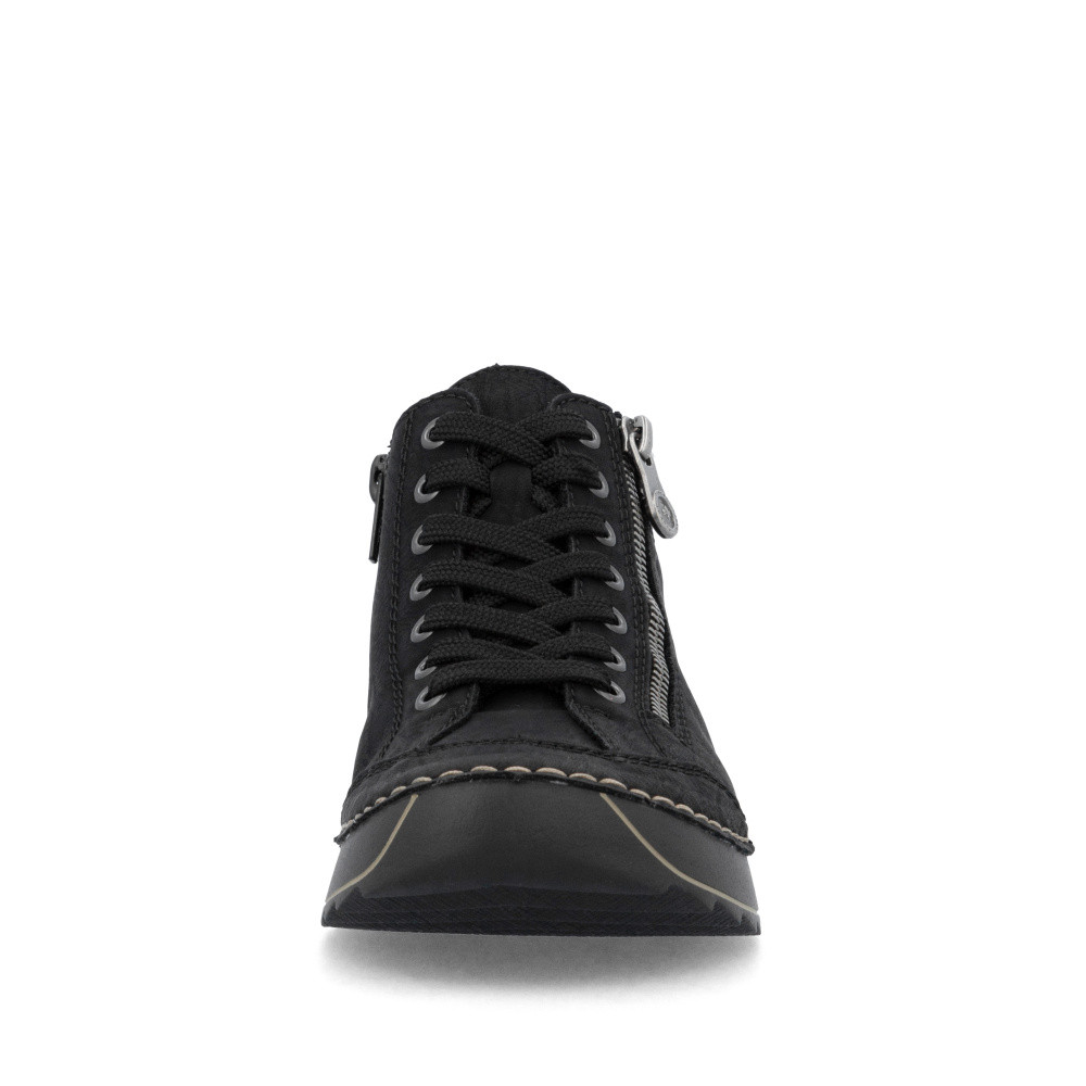 detail Dámska členková obuv RIEKER 51523-01 čierna W5