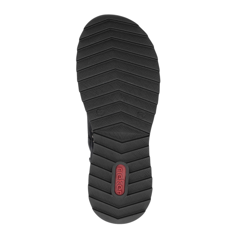 detail Dámska členková obuv RIEKER 51523-01 čierna W5