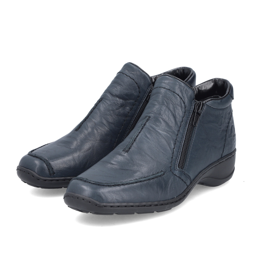 detail Dámská kotníková obuv RIEKER 58386-14 modrá W5