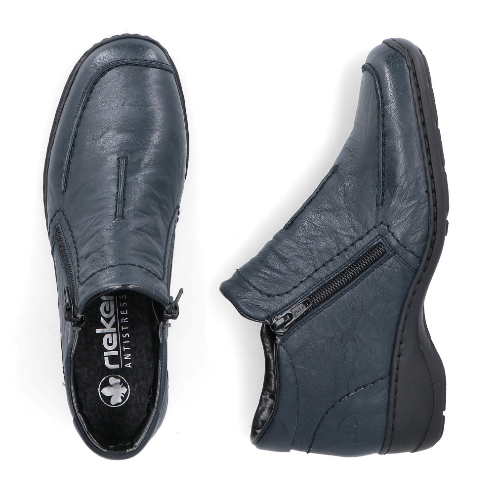 detail Dámská kotníková obuv RIEKER 58386-14 modrá W5