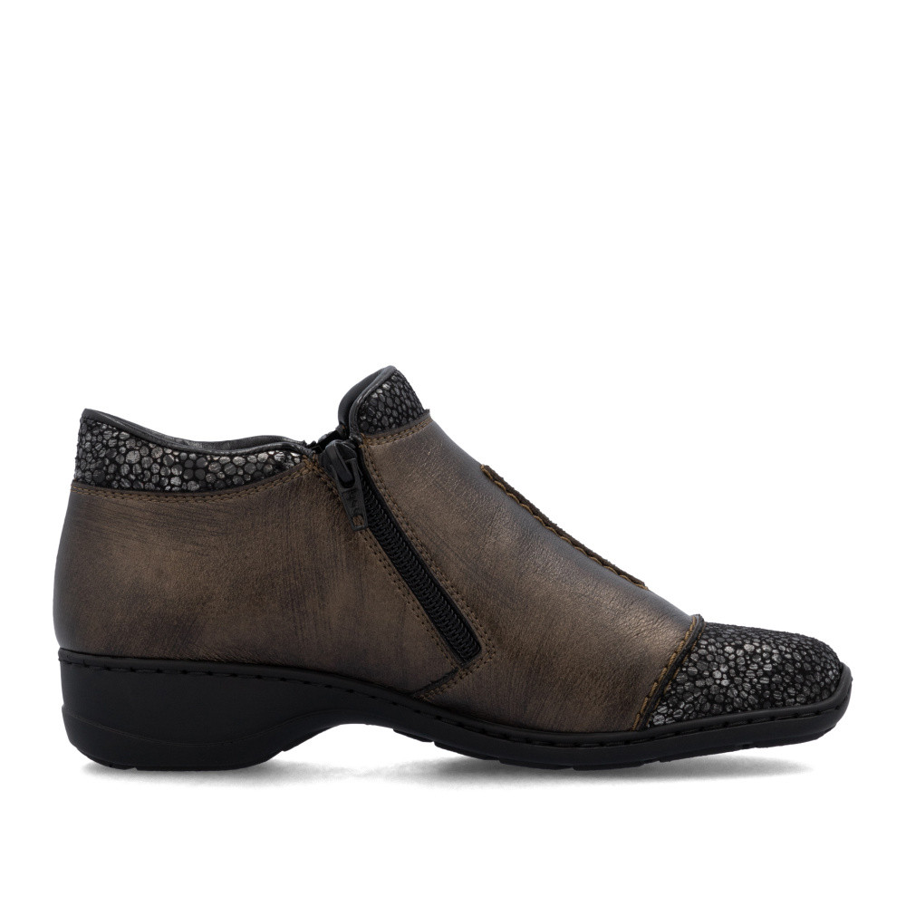 detail Dámská kotníková obuv RIEKER 58388-25 hnědá W5