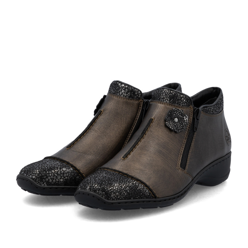 detail Dámská kotníková obuv RIEKER 58388-25 hnědá W5