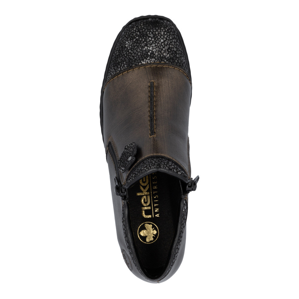 detail Dámská kotníková obuv RIEKER 58388-25 hnědá W5