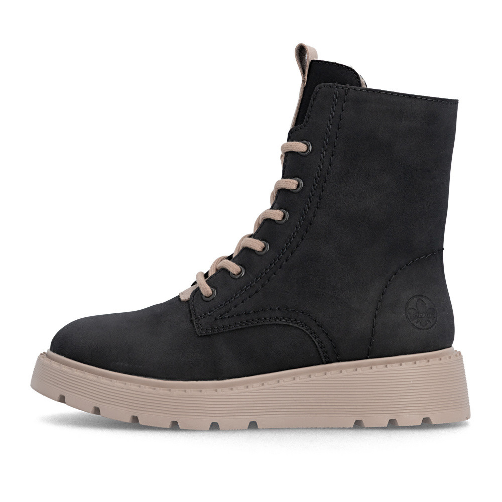 detail Dámská kotníková obuv RIEKER 70404-01 černá W5