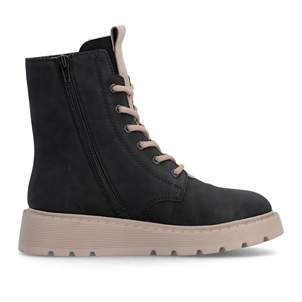 detail Dámská kotníková obuv RIEKER 70404-01 černá W5