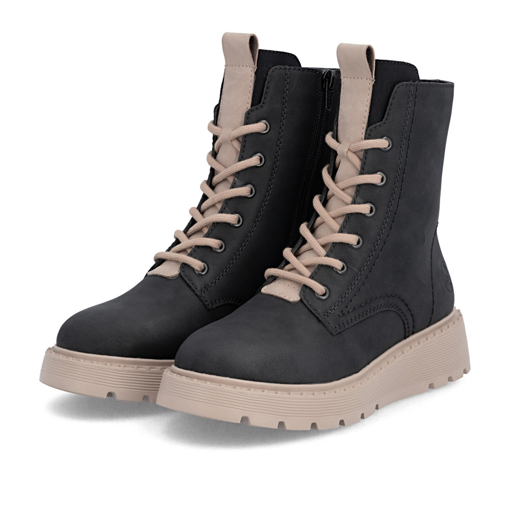 detail Dámská kotníková obuv RIEKER 70404-01 černá W5