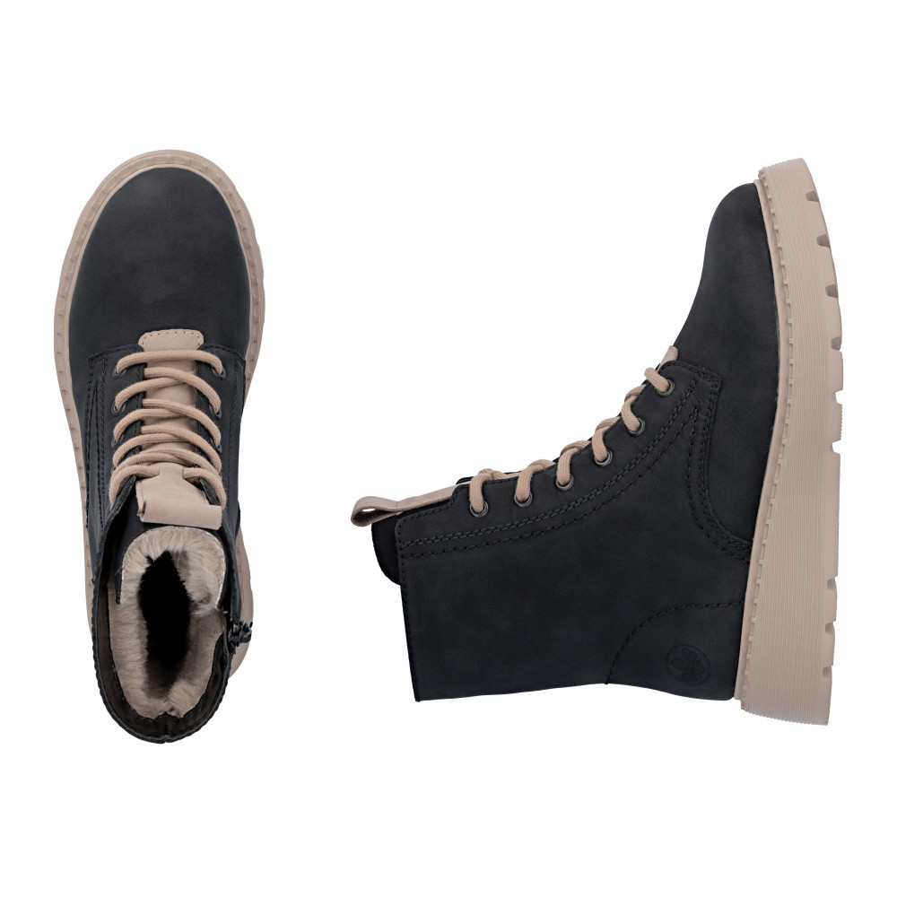 detail Dámská kotníková obuv RIEKER 70404-01 černá W5