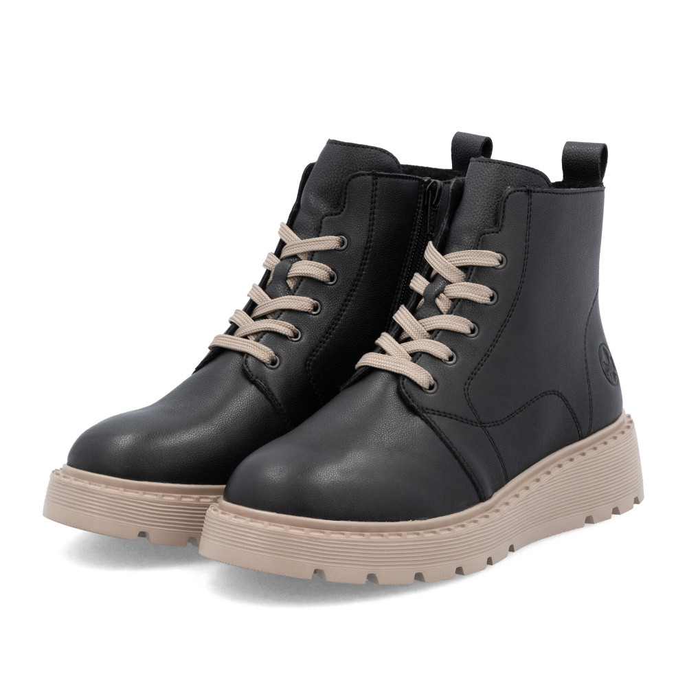 detail Dámská kotníková obuv RIEKER 70405-00 černá W5