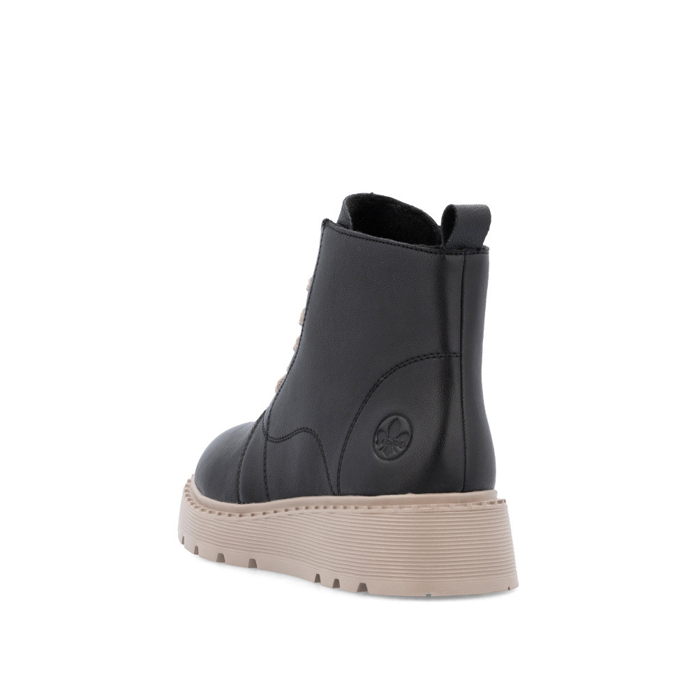 detail Dámská kotníková obuv RIEKER 70405-00 černá W5