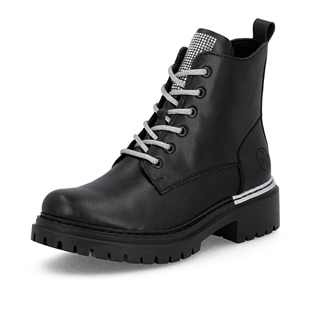 detail Dámská kotníková obuv RIEKER 72620-00 černá W5