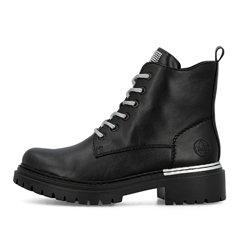 detail Dámská kotníková obuv RIEKER 72620-00 černá W5