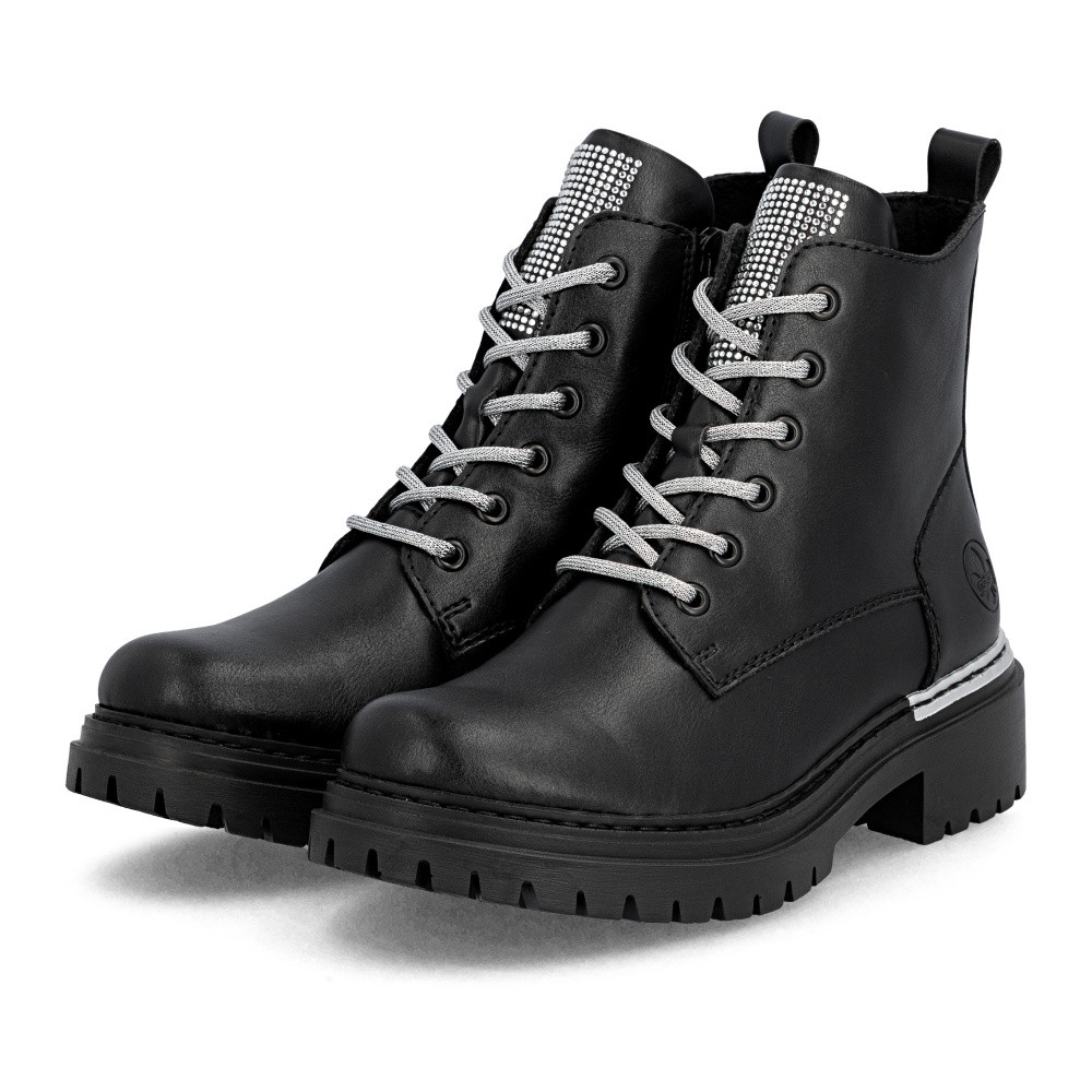 detail Dámská kotníková obuv RIEKER 72620-00 černá W5