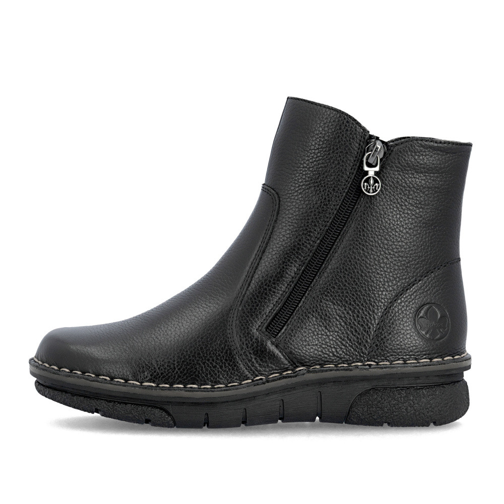 detail Dámská kotníková obuv RIEKER 73365-00 černá W5