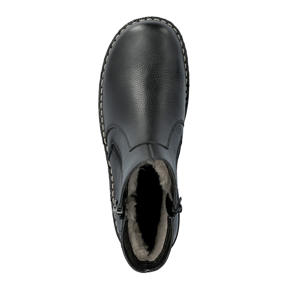 detail Dámská kotníková obuv RIEKER 73365-00 černá W5