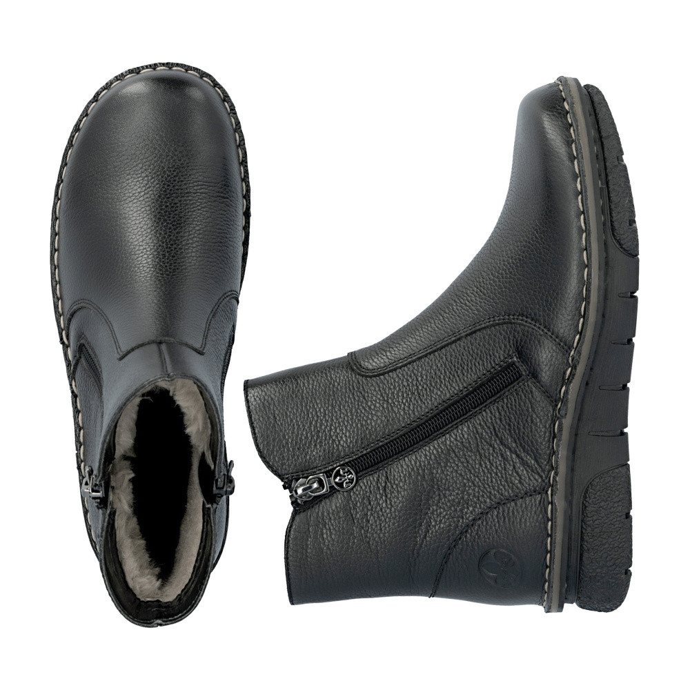 detail Dámská kotníková obuv RIEKER 73365-00 černá W5