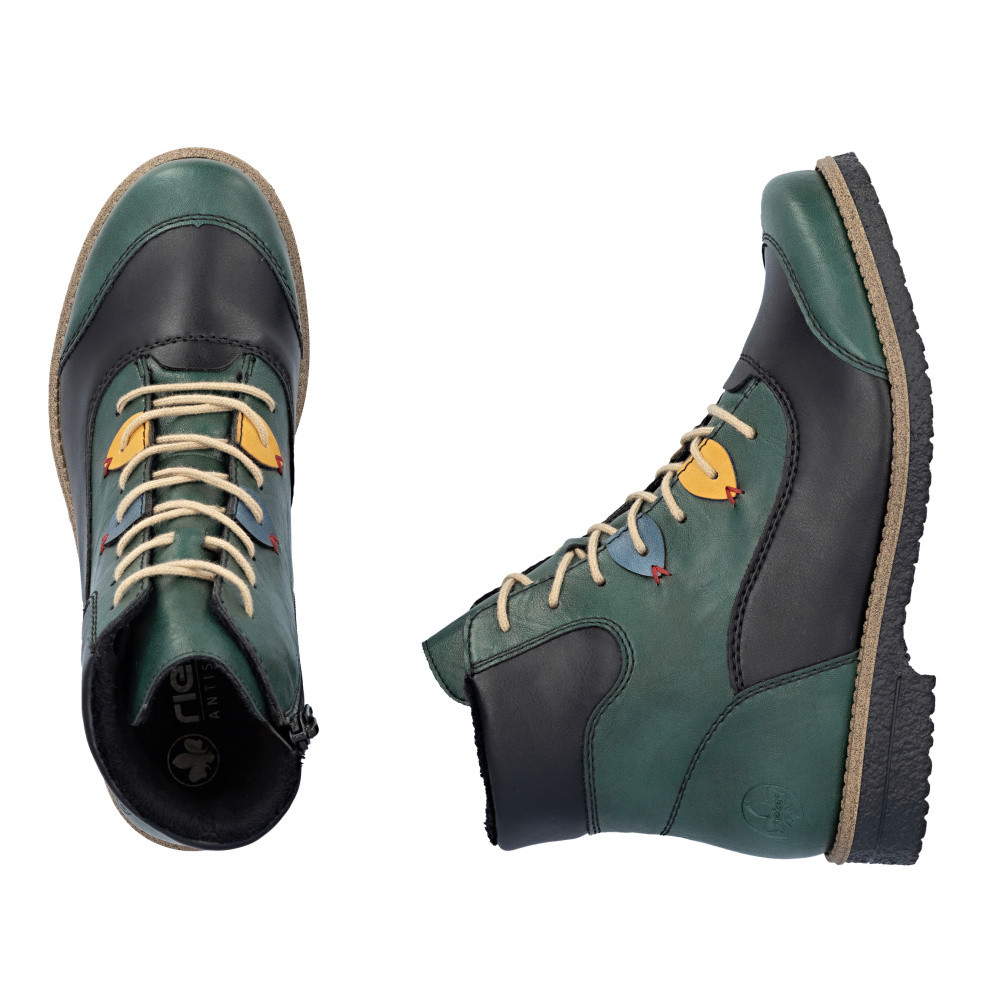 detail Dámská kotníková obuv RIEKER 73510-90 zelená W5