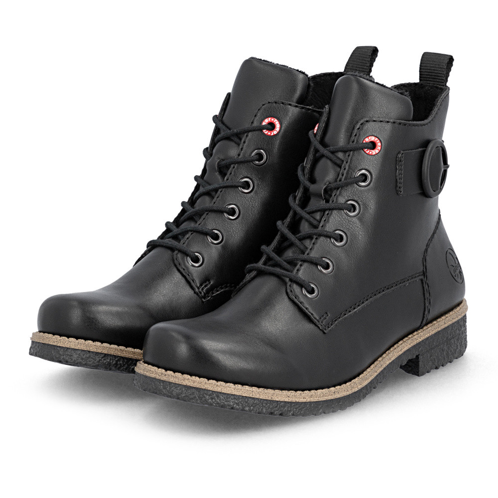 detail Dámská kotníková obuv RIEKER 73520-00 černá W5