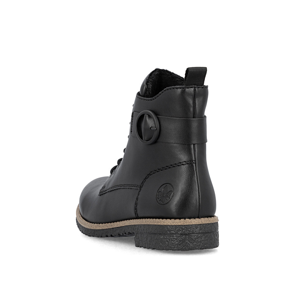 detail Dámská kotníková obuv RIEKER 73520-00 černá W5