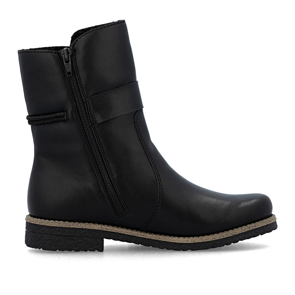 detail Dámska členková obuv RIEKER 73551-00 čierna W5