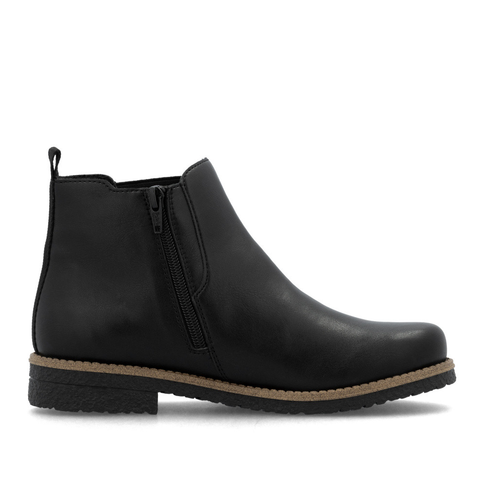 detail Dámská kotníková obuv RIEKER 73557-01 černá W5