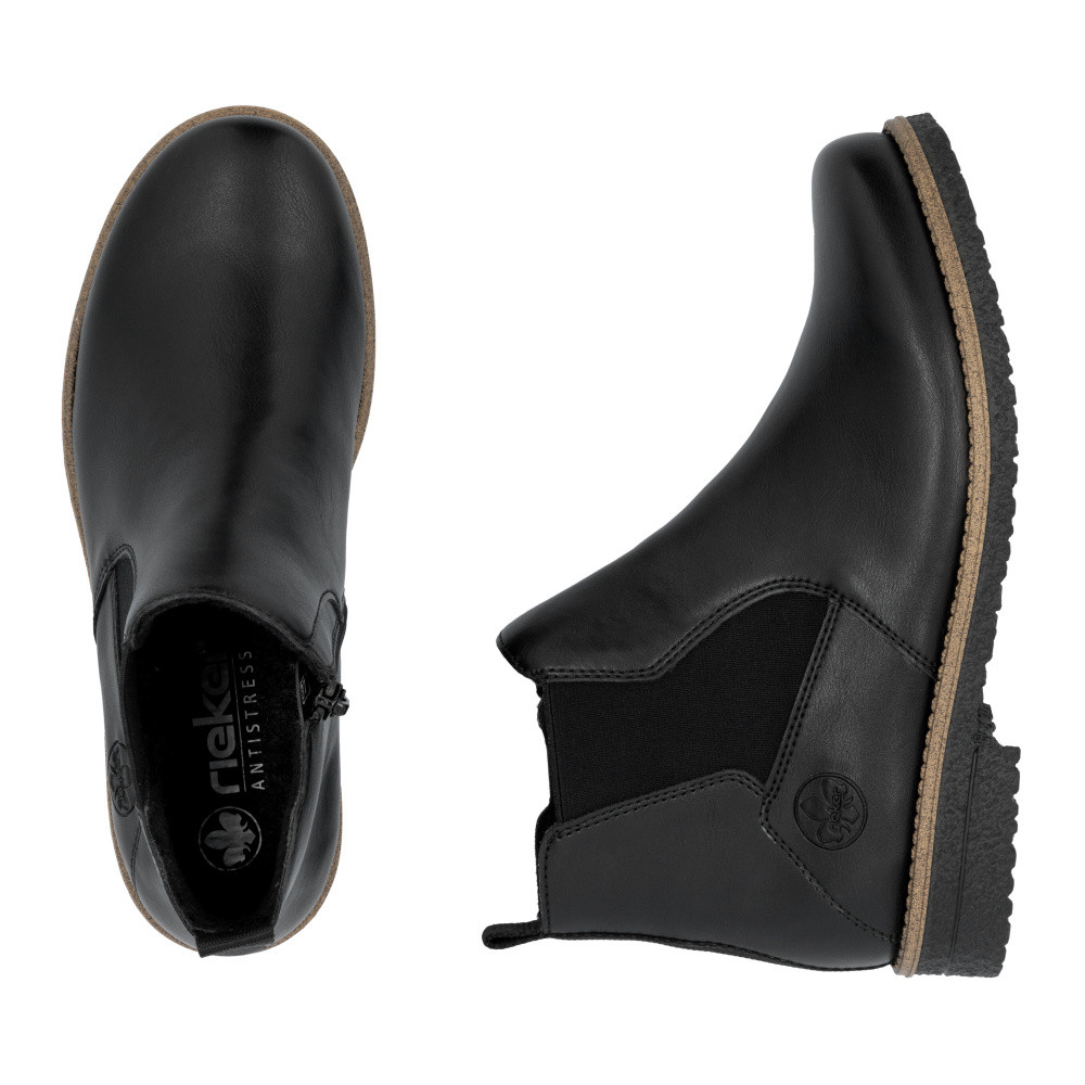 detail Dámská kotníková obuv RIEKER 73557-01 černá W5