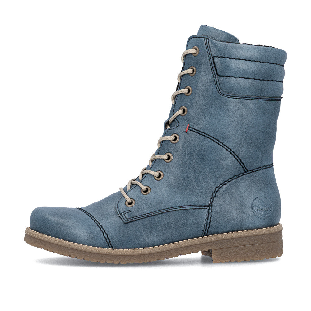 detail Dámská kotníková obuv RIEKER 73570-14 modrá W5