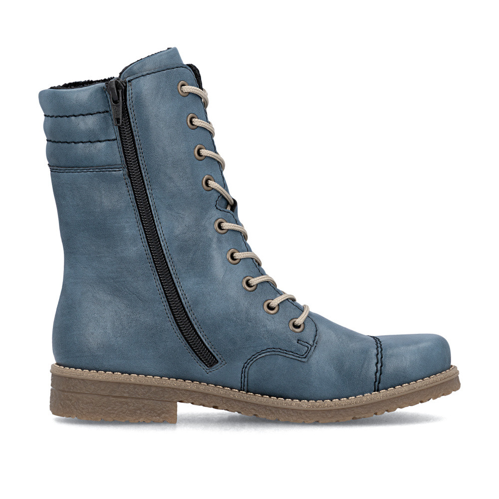 detail Dámská kotníková obuv RIEKER 73570-14 modrá W5