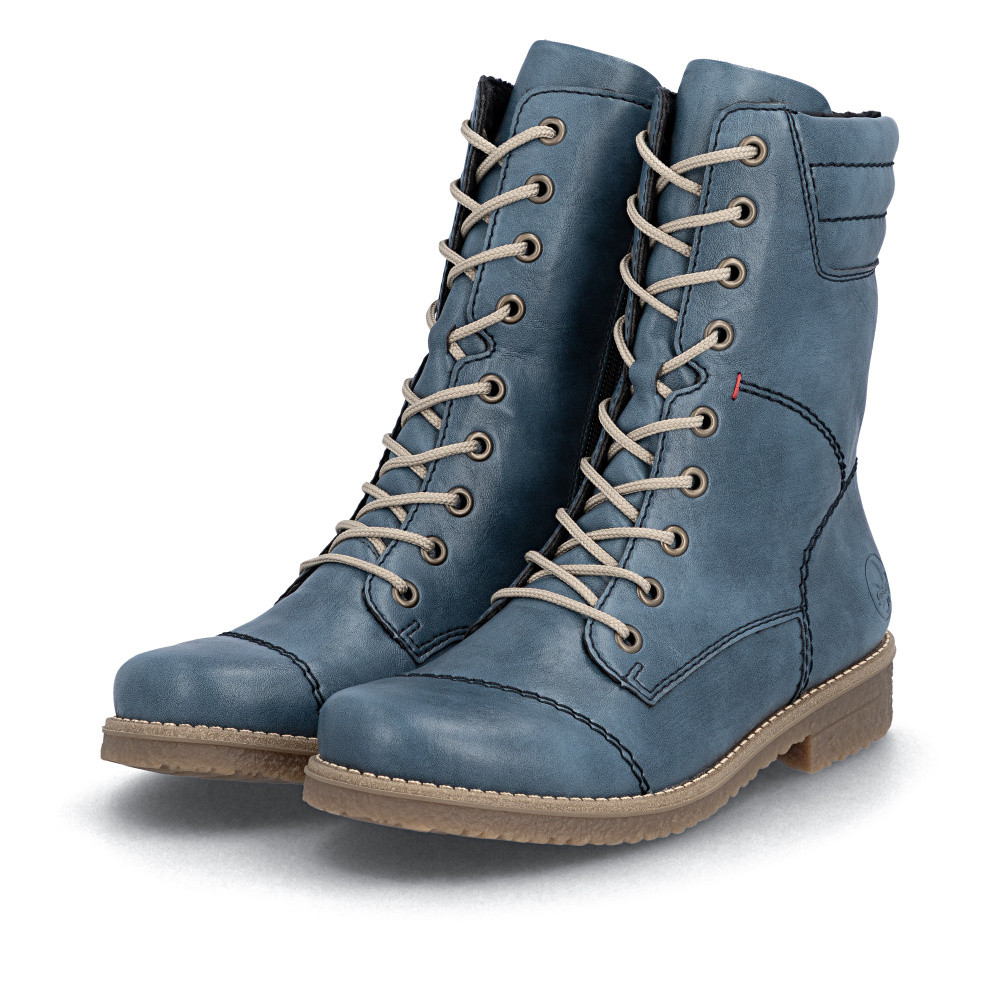 detail Dámská kotníková obuv RIEKER 73570-14 modrá W5