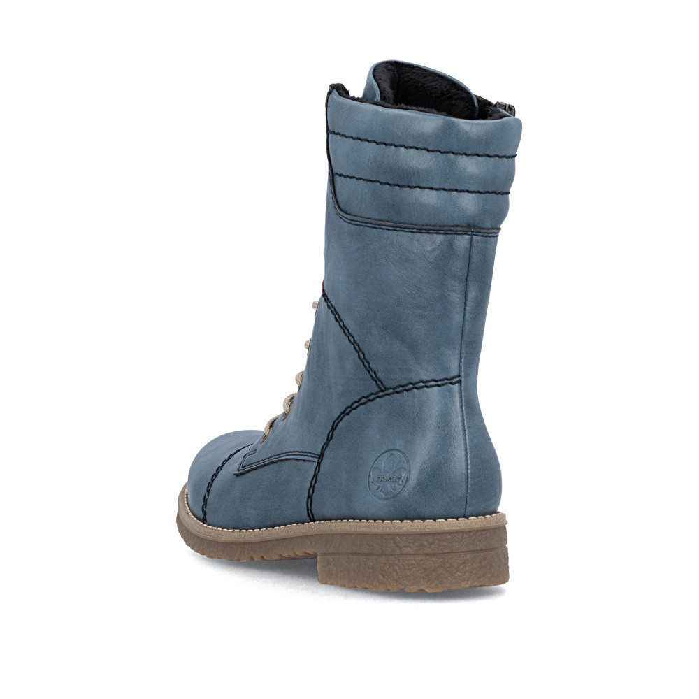 detail Dámská kotníková obuv RIEKER 73570-14 modrá W5