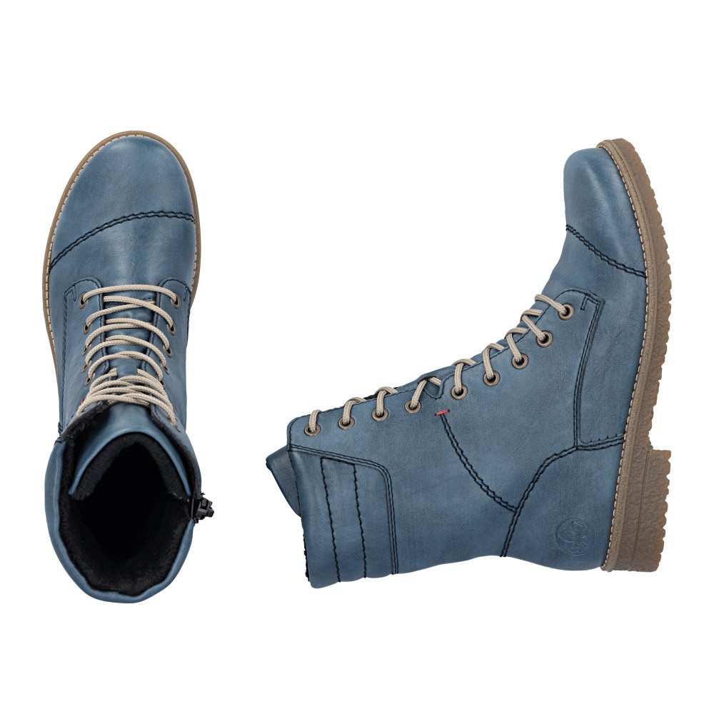 detail Dámská kotníková obuv RIEKER 73570-14 modrá W5