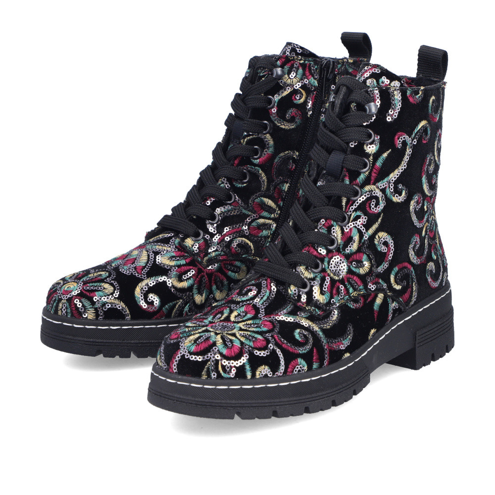 detail Dámská kotníková obuv RIEKER 73820-90 černá W5