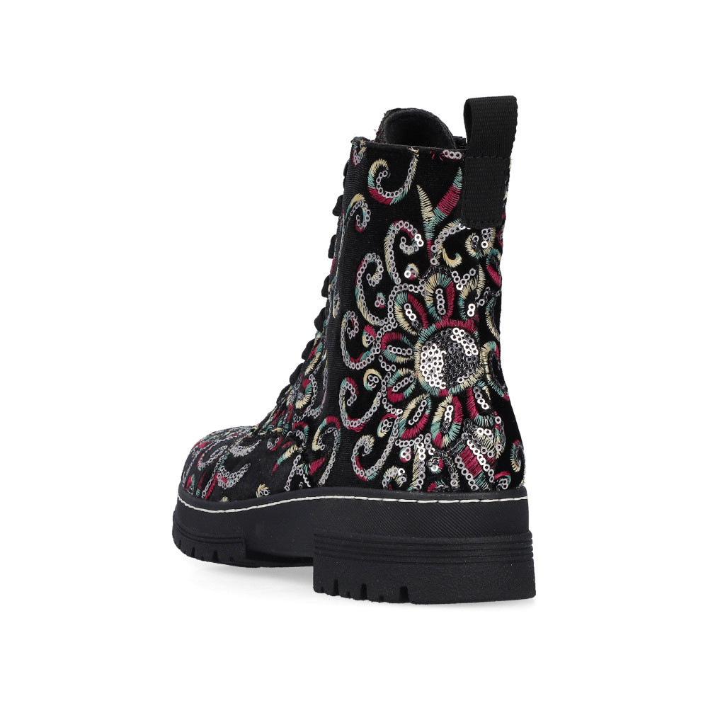 detail Dámská kotníková obuv RIEKER 73820-90 černá W5