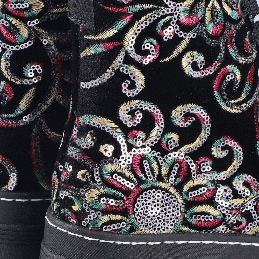 detail Dámská kotníková obuv RIEKER 73820-90 černá W5