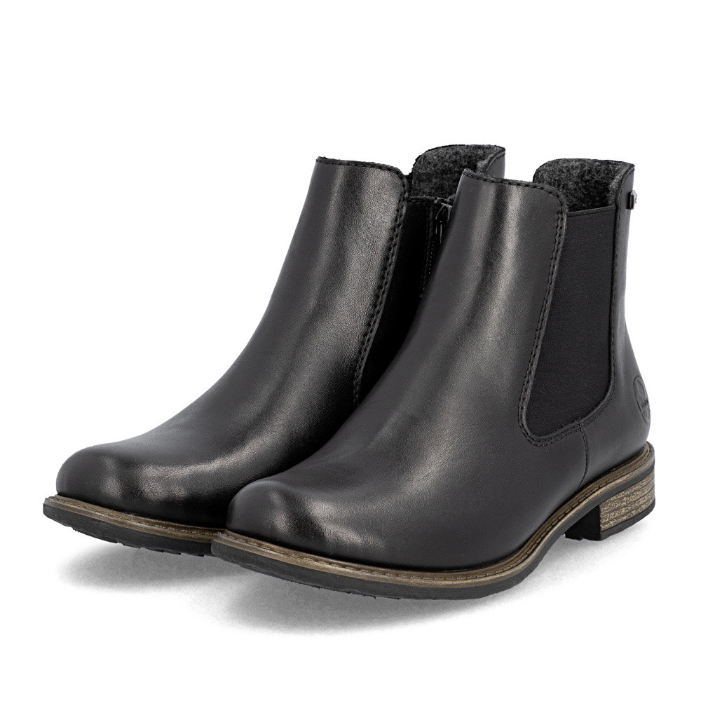 detail Dámská kotníková obuv RIEKER 74870-00 černá W5