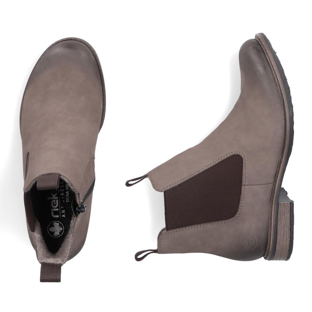 detail Dámská kotníková obuv RIEKER 74878-25 hnědá W5