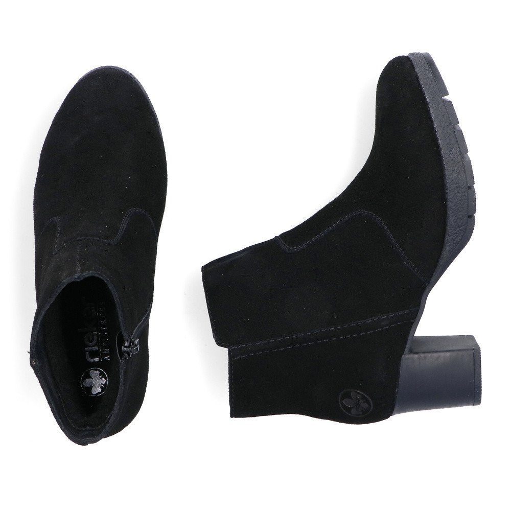 detail Dámská kotníková obuv RIEKER 77665-00 černá W5