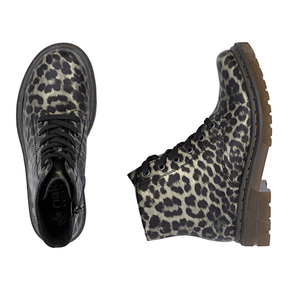 detail Dámská kotníková obuv RIEKER 78240-90 zlatá W5