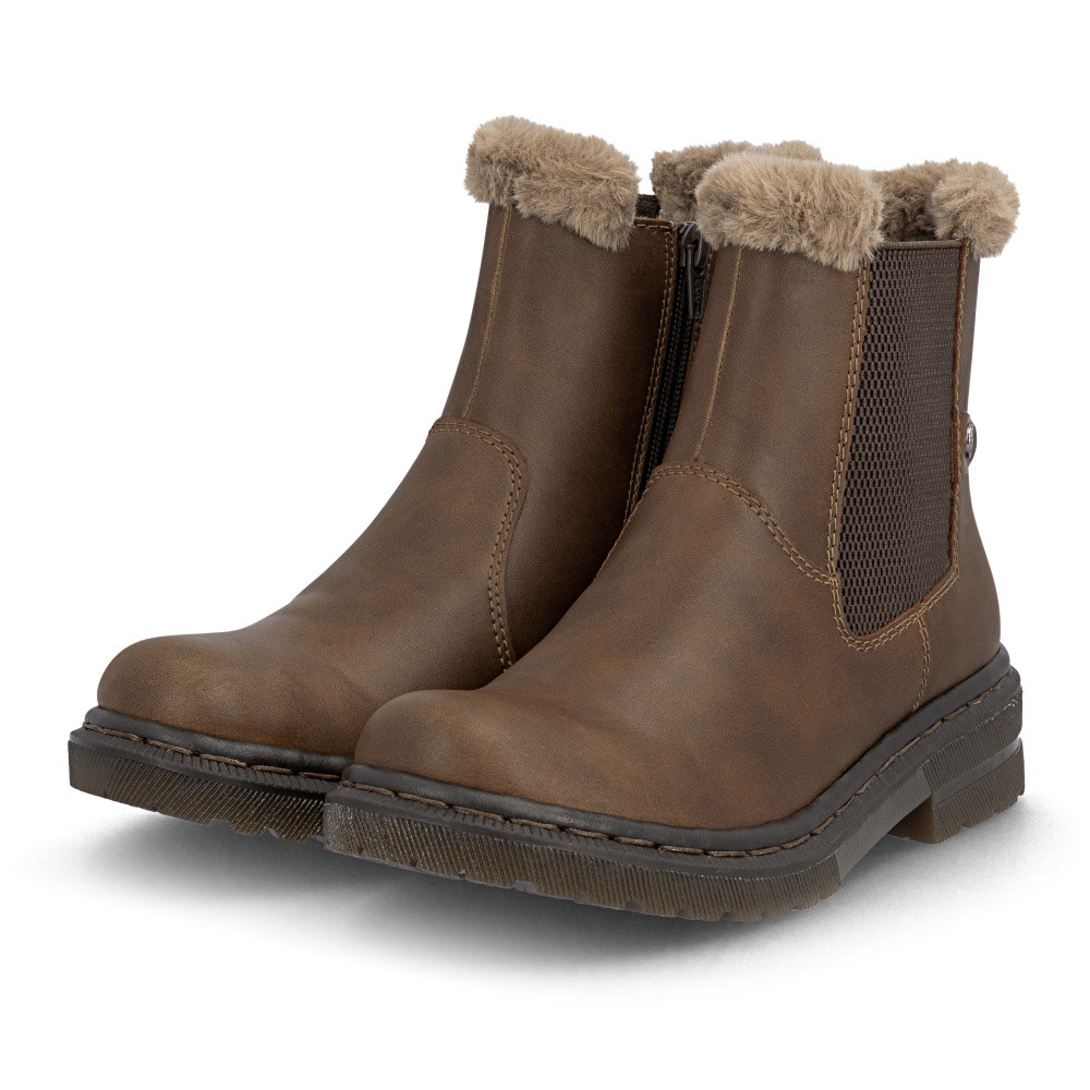 detail Dámská kotníková obuv RIEKER 78250-22 hnědá W5