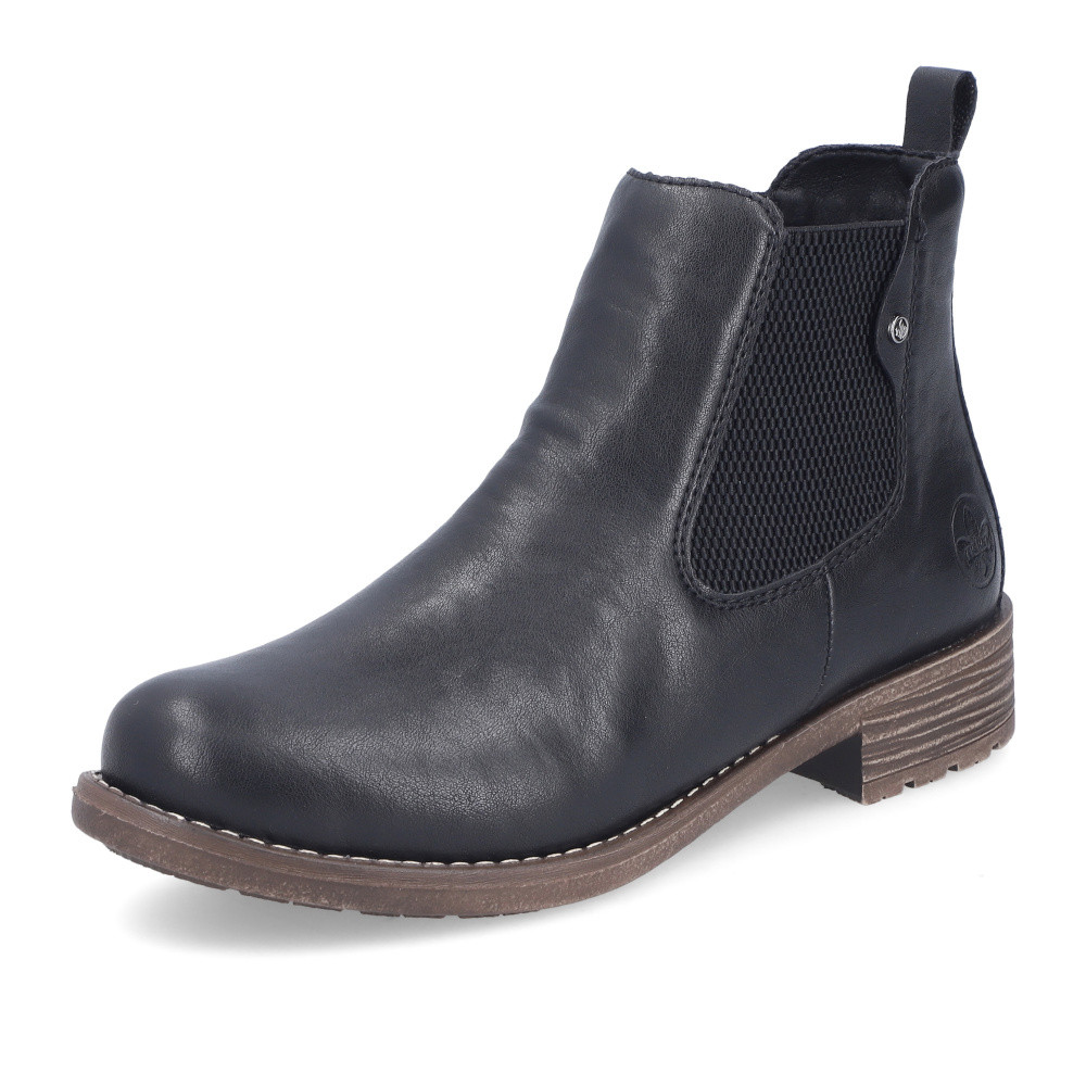 detail Dámská kotníková obuv RIEKER 79450-00 černá W5