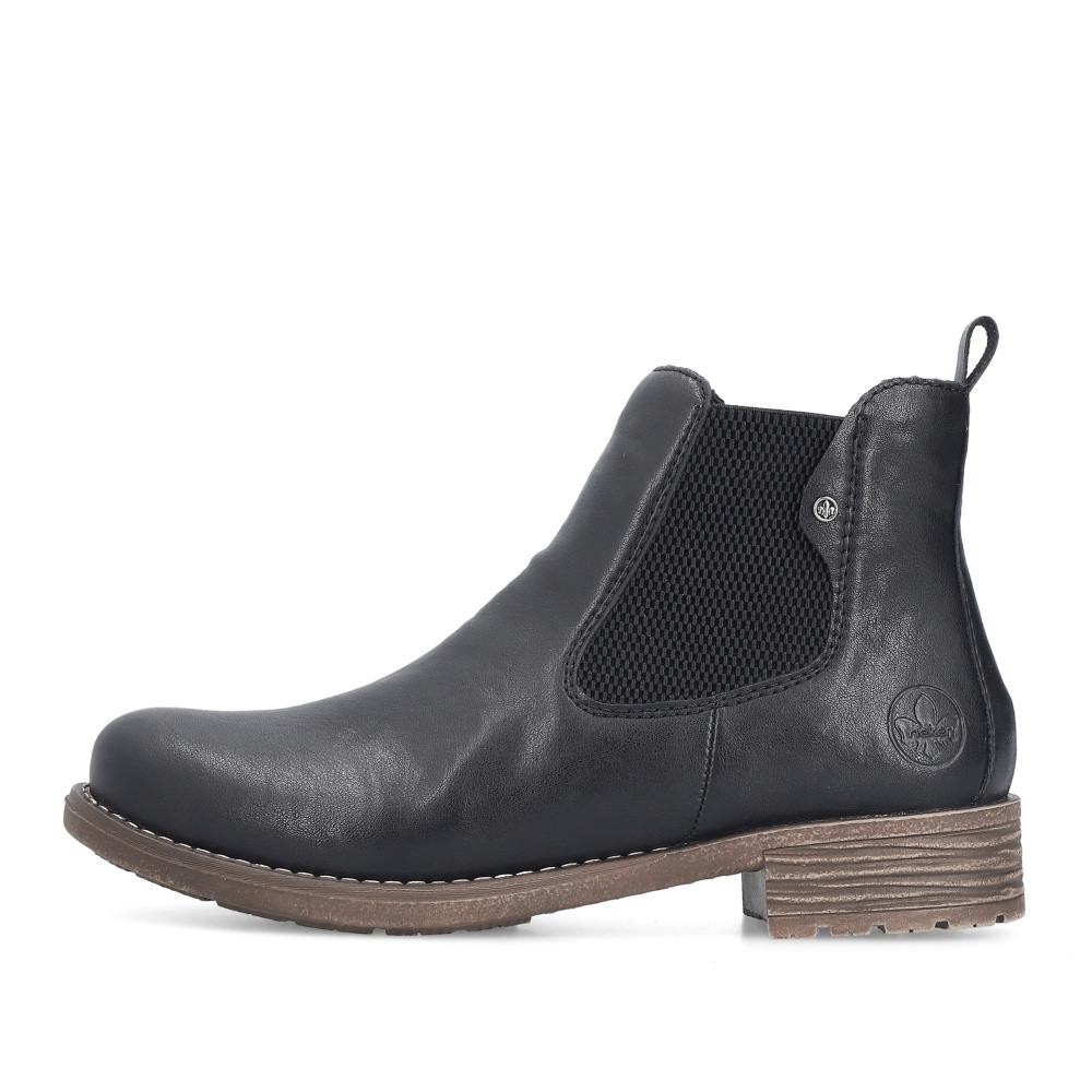 detail Dámská kotníková obuv RIEKER 79450-00 černá W5