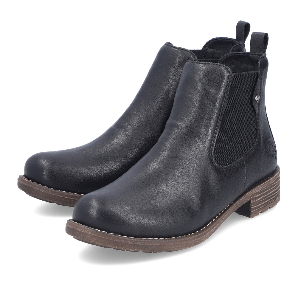 detail Dámská kotníková obuv RIEKER 79450-00 černá W5