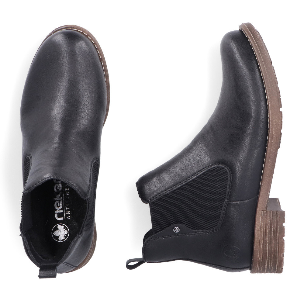 detail Dámská kotníková obuv RIEKER 79450-00 černá W5